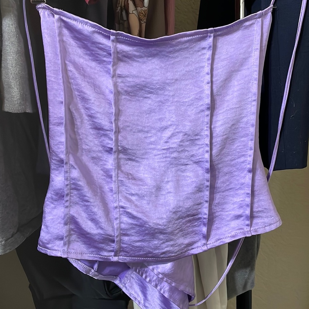 Lilac Motel corset top